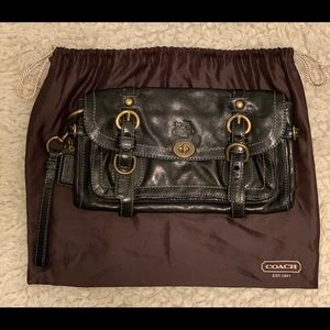 NEW PRICE Authentic Black Coach leather clutch